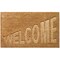 Gardenised Heavy Duty Coco Coir Doormat Non Slip PVC Baking Embossed Welcome Design Natural Coconut Fiber Floor Mat for Front Door Porch Patio Entryway Garage Mudroom & Outdoor Use 18x30"
